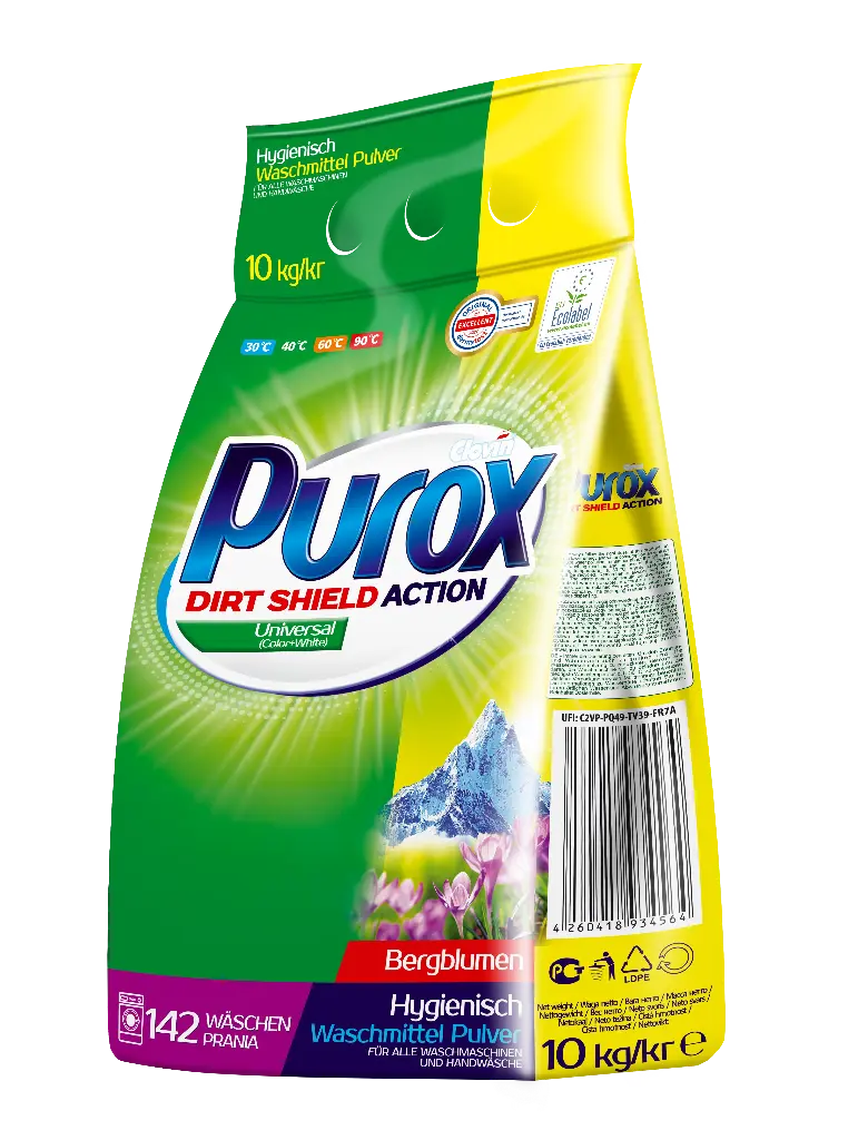 Purox Universal þvottaefni 10kg – Fjölhæf og vistvæn lausn fyrir allan þvott 