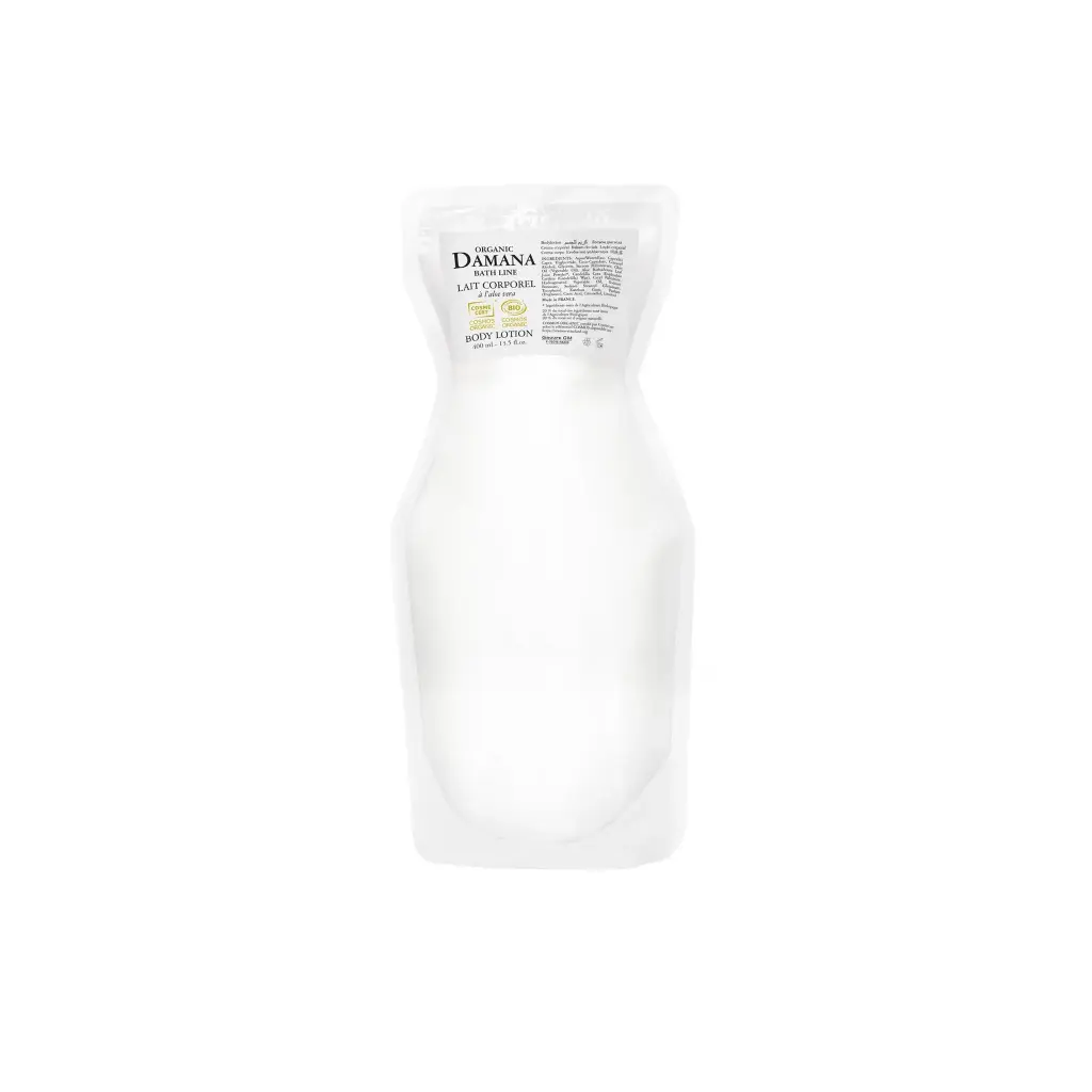 Damana Organic body lotion áfyllingarpoki - 400 ml (Ecofill)