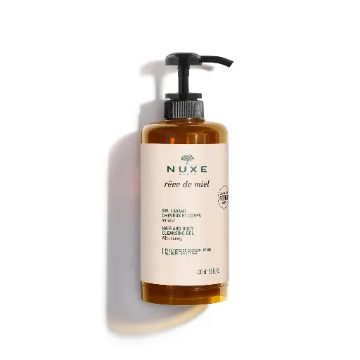 Nuxe hreinsigel fyrir hár og líkama – 400 ml skammtari (Ecofill)