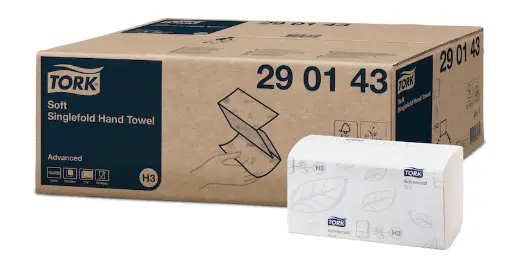Tork Soft Singlefold Handþurrkur Advanced – Hagkvæm og áhrifarík lausn fyrir hreinlæti - 250stk H3